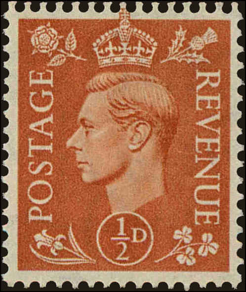 Front view of Great Britain 280 collectors stamp