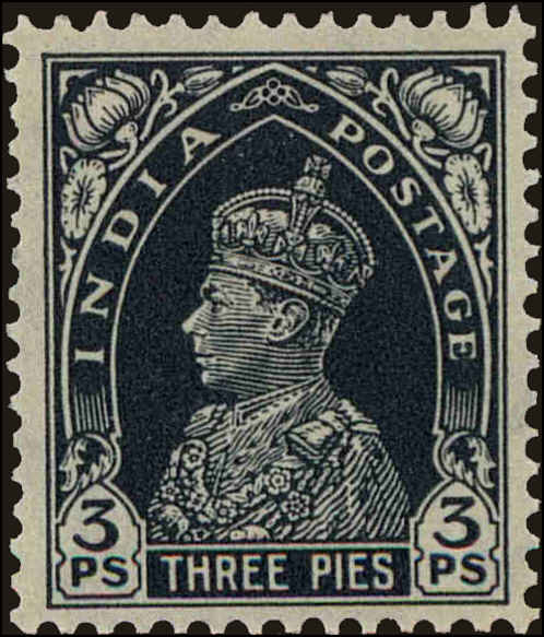 Front view of India 150 collectors stamp
