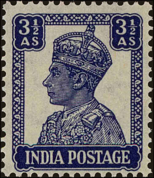 Front view of India 175 collectors stamp