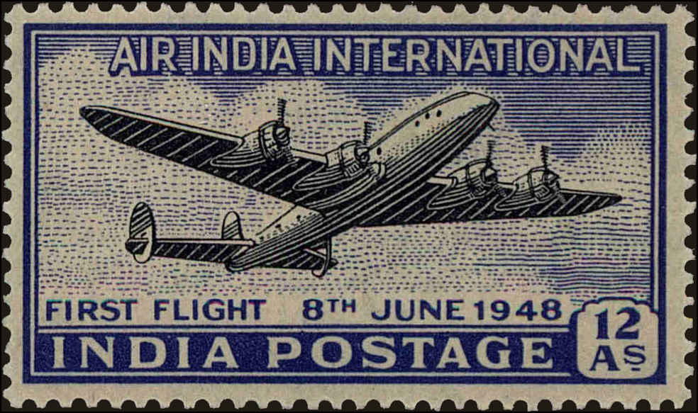 Front view of India C7 collectors stamp