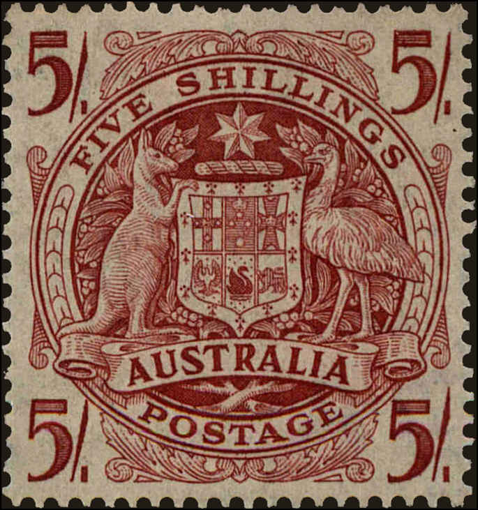 Front view of Australia 218 collectors stamp