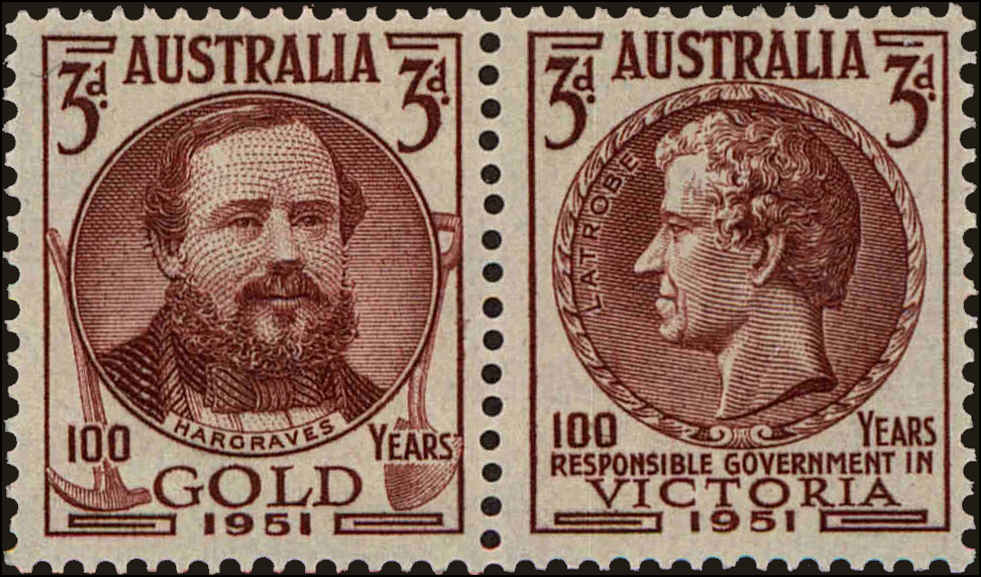 Front view of Australia 245a collectors stamp