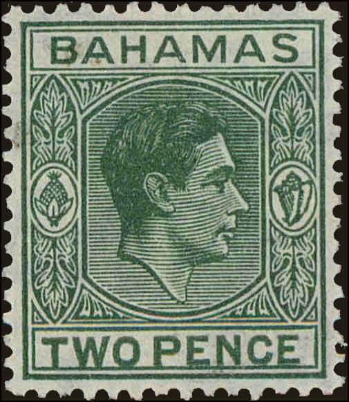 Front view of Bahamas 155 collectors stamp