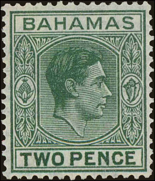 Front view of Bahamas 155 collectors stamp