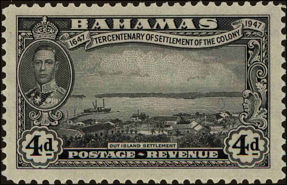 Front view of Bahamas 138 collectors stamp