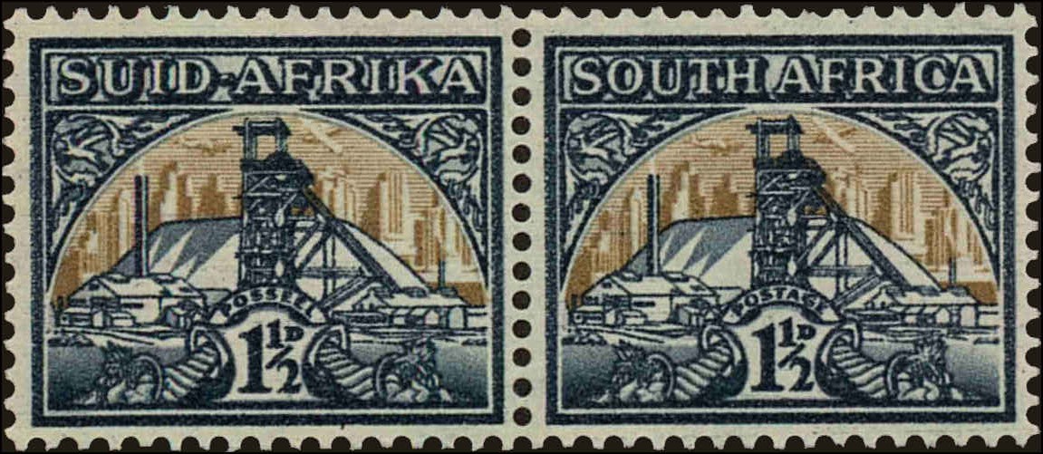 Front view of South Africa 52 collectors stamp