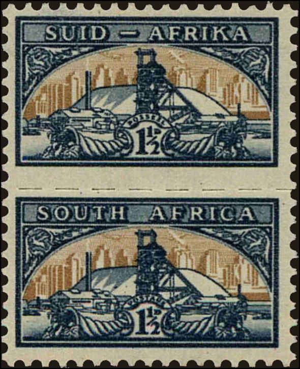 Front view of South Africa 107 collectors stamp