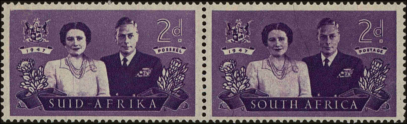 Front view of South Africa 104 collectors stamp