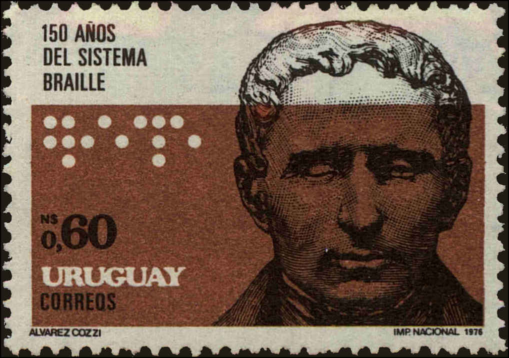 Front view of Uruguay 942 collectors stamp