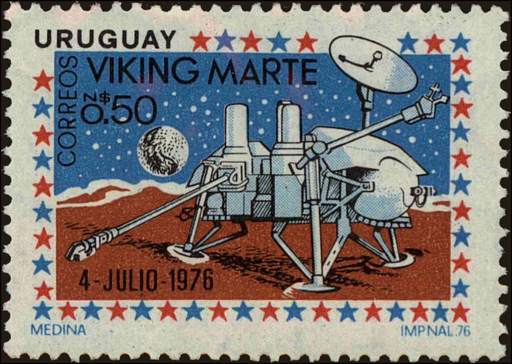 Front view of Uruguay 968 collectors stamp