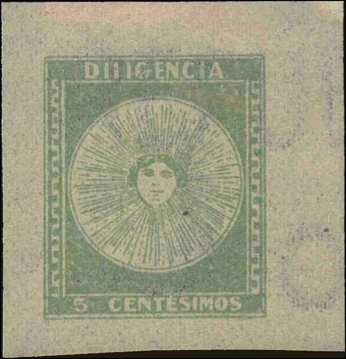 Front view of Uruguay 413 collectors stamp