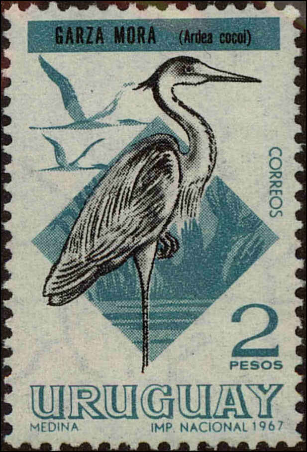 Front view of Uruguay 752 collectors stamp