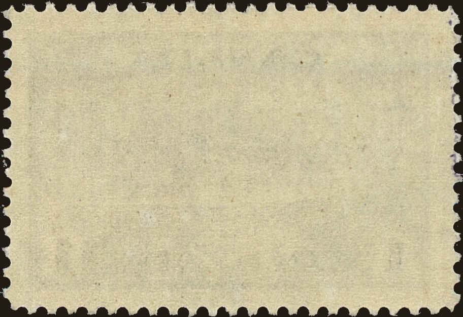 Back view of Canada Scott #262 stamp