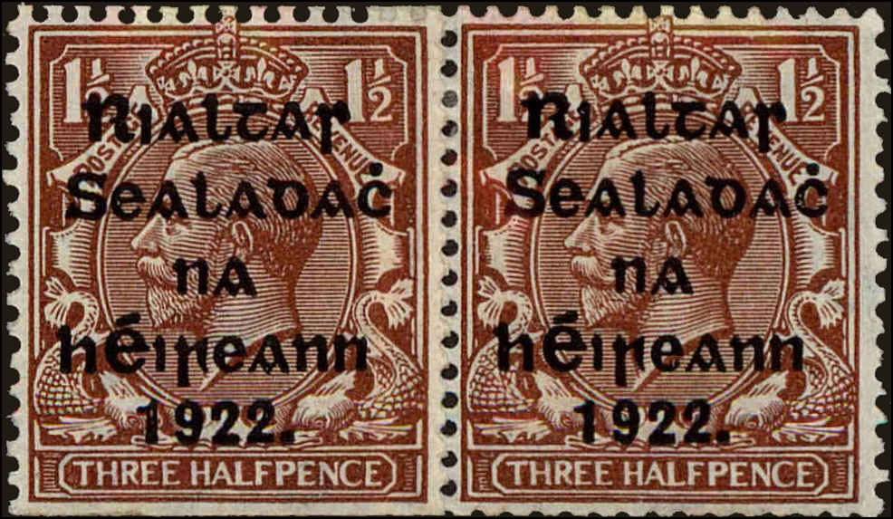 Front view of Ireland 21 collectors stamp