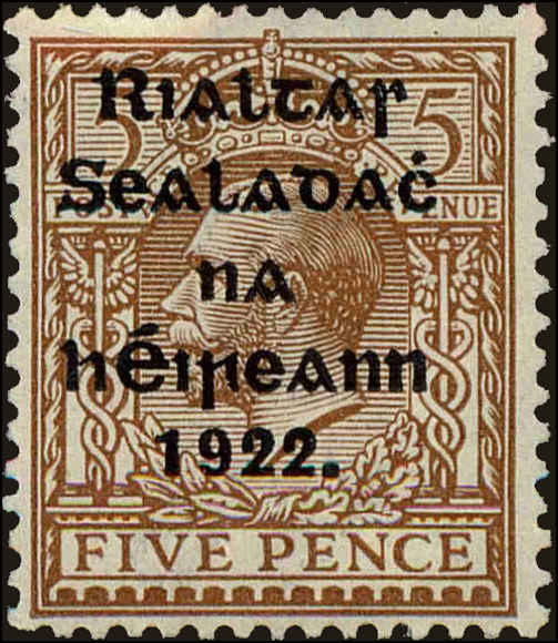 Front view of Ireland 30 collectors stamp