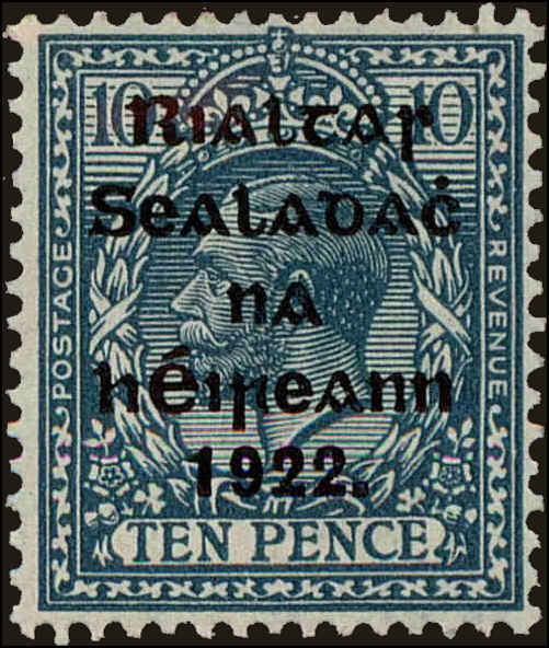 Front view of Ireland 34 collectors stamp