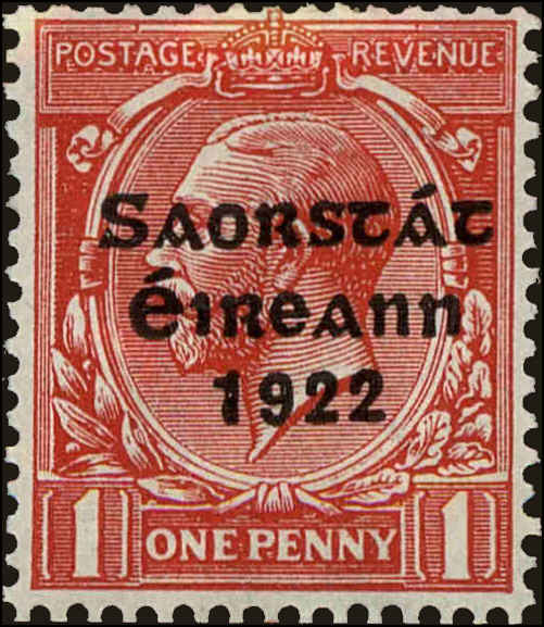 Front view of Ireland 60 collectors stamp