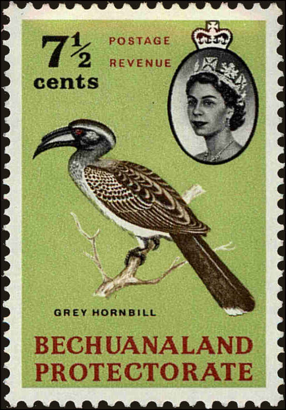 Front view of Bechuanaland Protectorate 185 collectors stamp