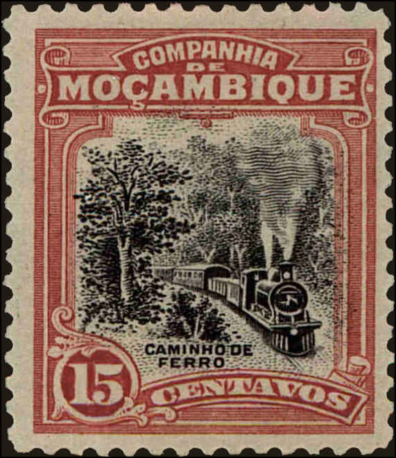 Front view of Mozambique Company 130 collectors stamp