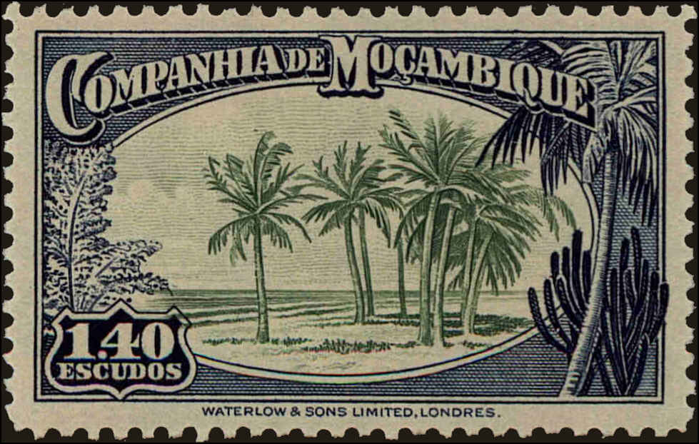 Front view of Mozambique Company 189 collectors stamp
