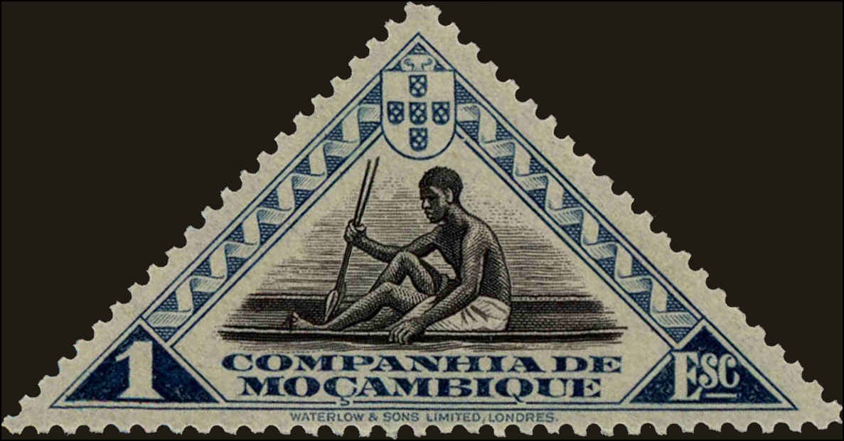 Front view of Mozambique Company 188 collectors stamp