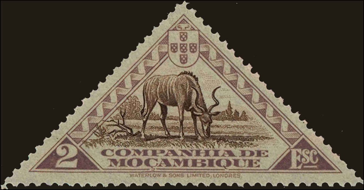 Front view of Mozambique Company 190 collectors stamp