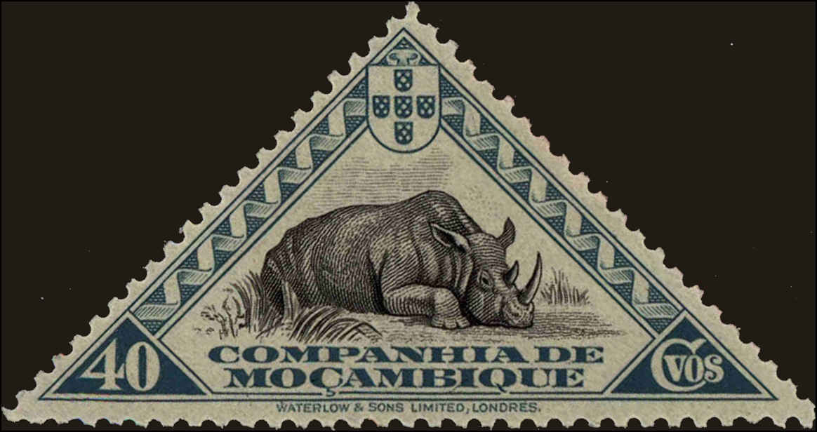 Front view of Mozambique Company 181 collectors stamp