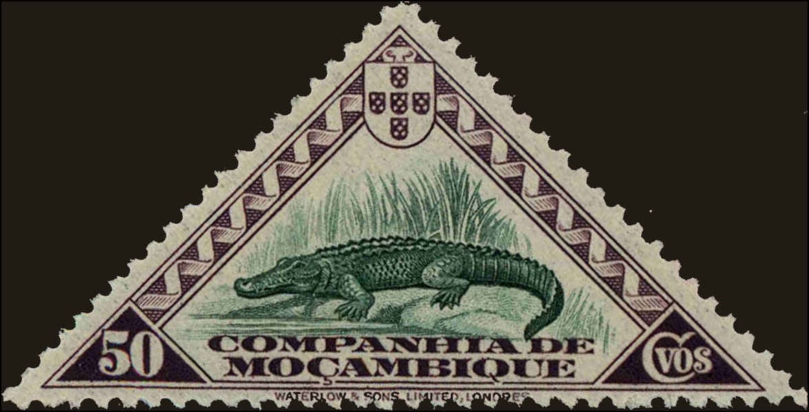 Front view of Mozambique Company 183 collectors stamp