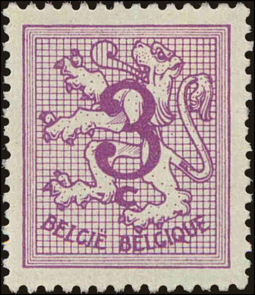 Front view of Belgium 404 collectors stamp