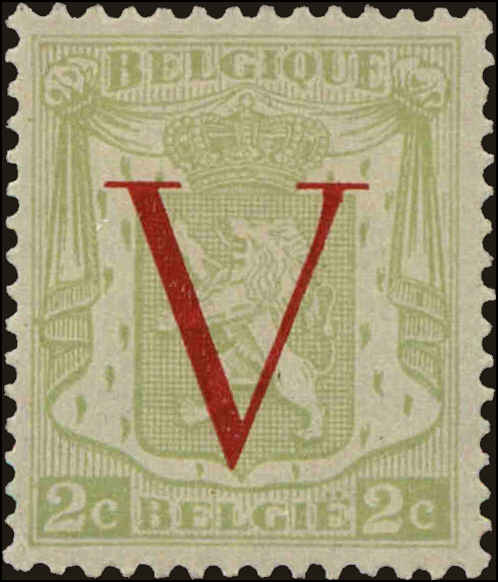 Front view of Belgium 361 collectors stamp