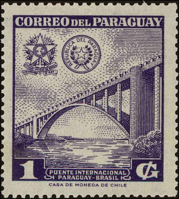 Front view of Paraguay 576 collectors stamp