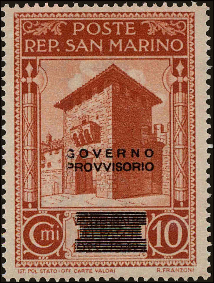 Front view of San Marino 229 collectors stamp