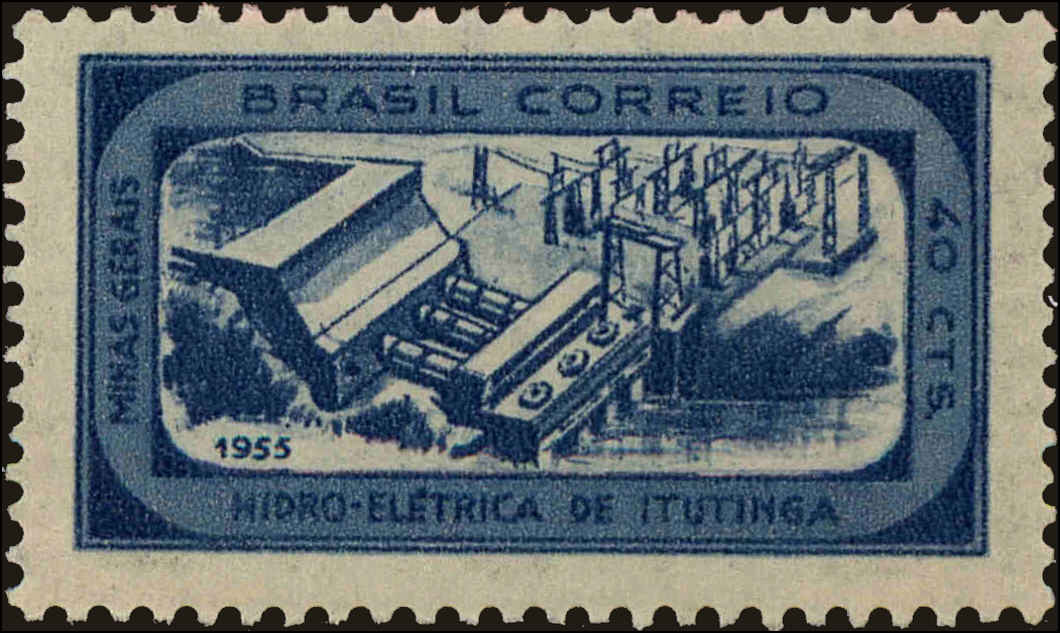 Front view of Brazil 816 collectors stamp