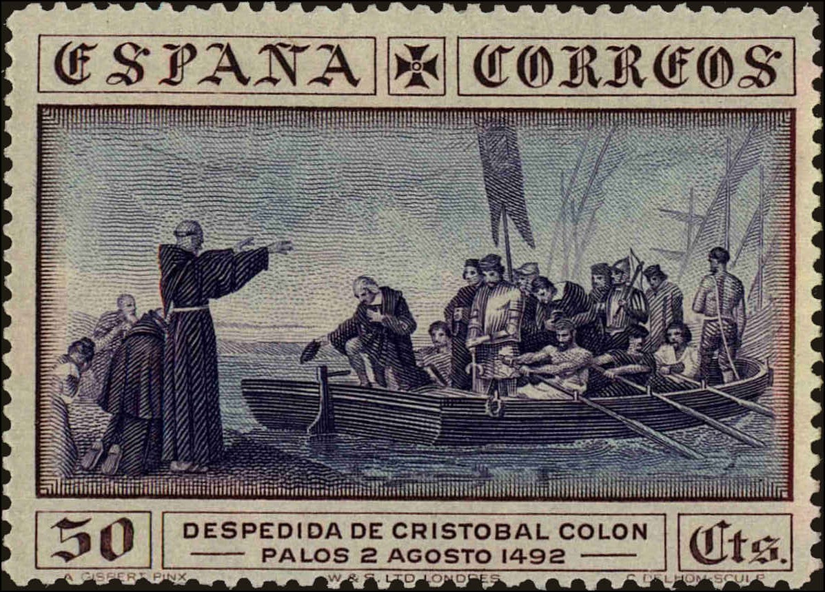 Front view of Spain 429 collectors stamp