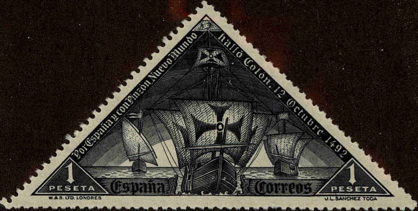 Front view of Spain 430 collectors stamp