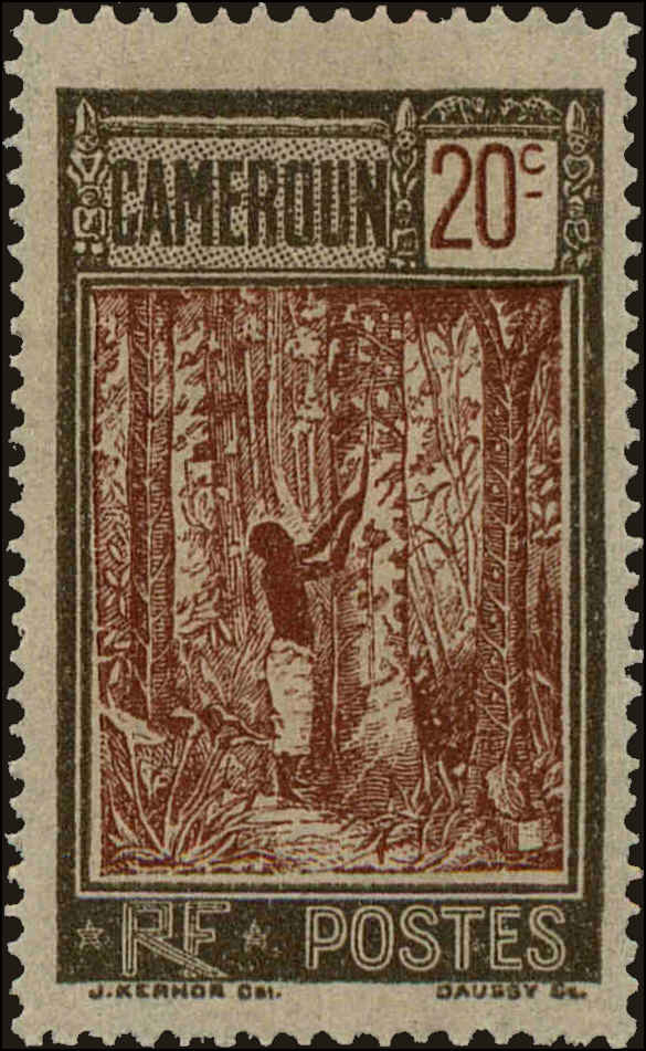 Front view of Cameroun (French) 177 collectors stamp