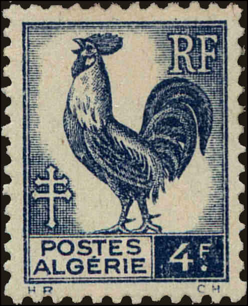 Front view of Algeria 184 collectors stamp