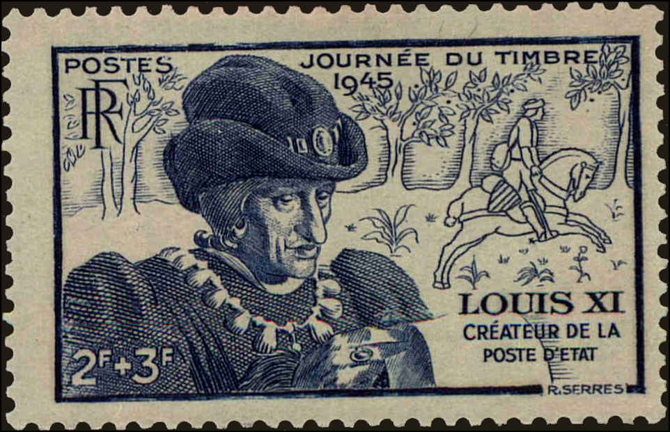 Front view of France B196 collectors stamp