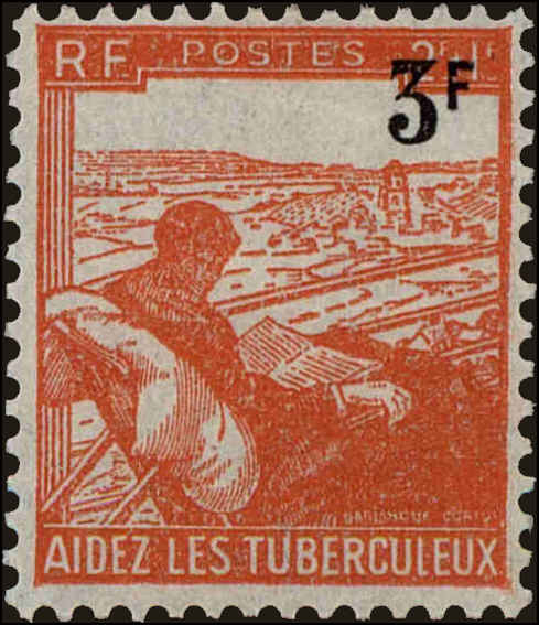 Front view of France 561 collectors stamp