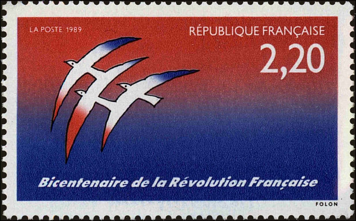 Front view of France 2139 collectors stamp
