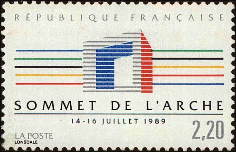Front view of France 2163 collectors stamp