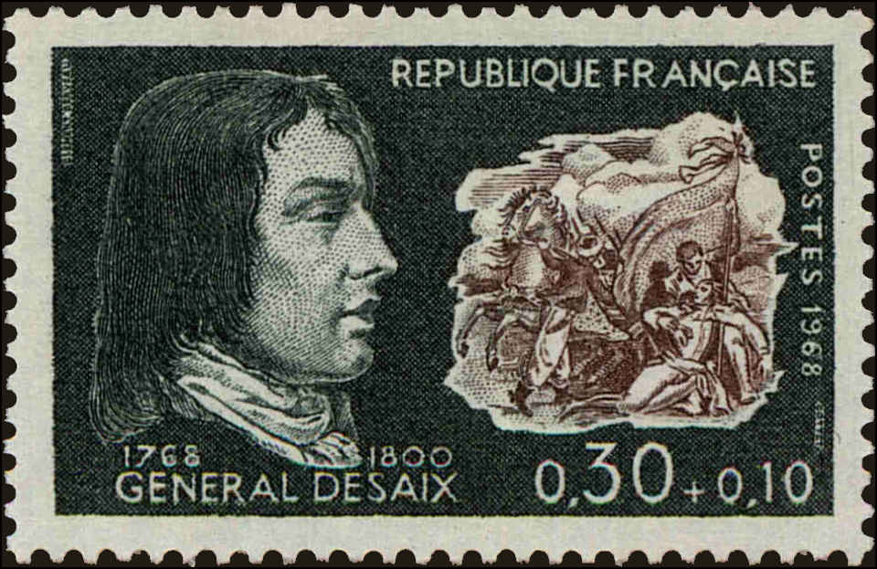 Front view of France B418 collectors stamp