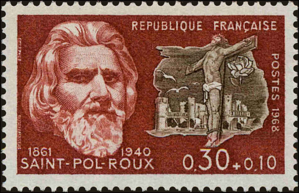Front view of France B419 collectors stamp