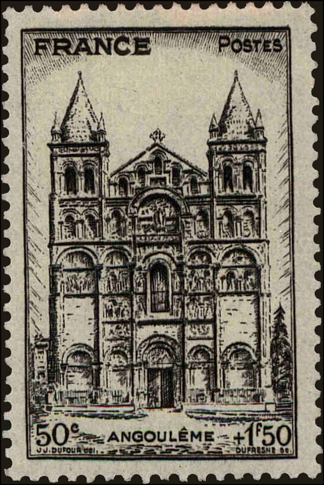Front view of France B185 collectors stamp