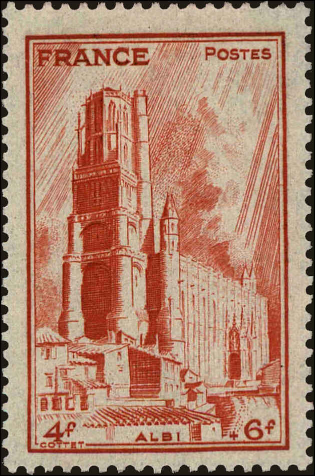 Front view of France B189 collectors stamp