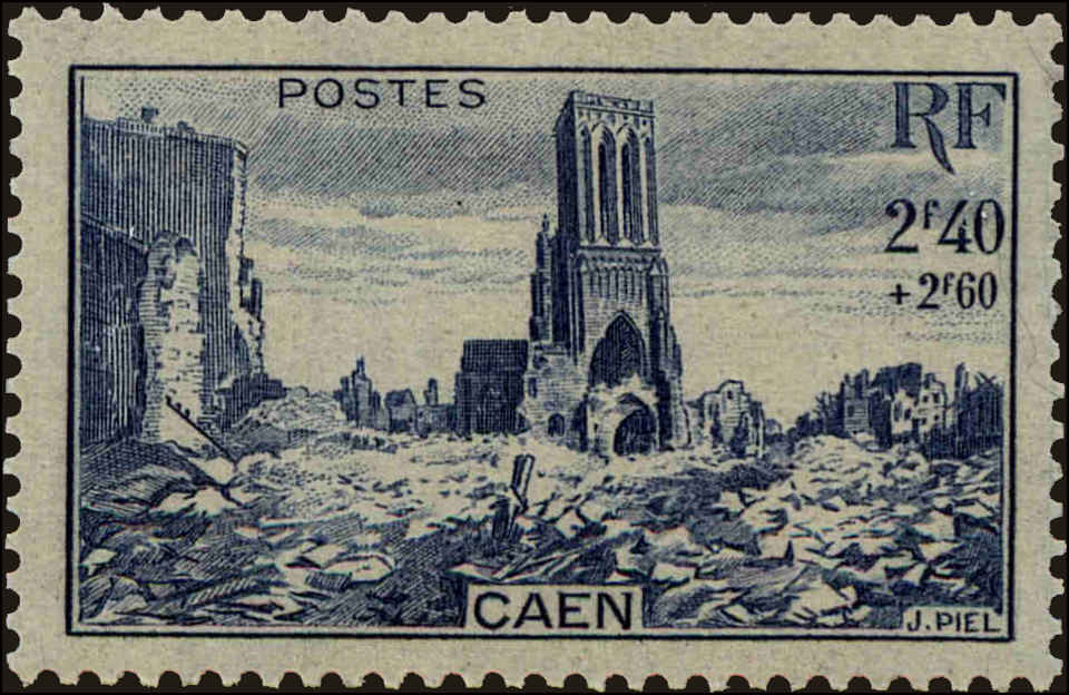 Front view of France B199 collectors stamp