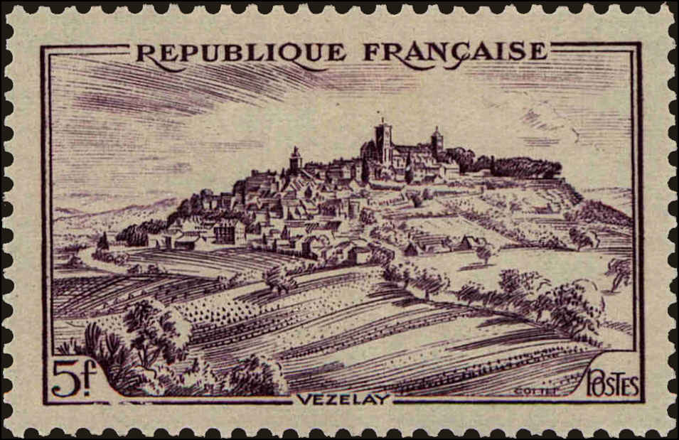 Front view of France 568 collectors stamp