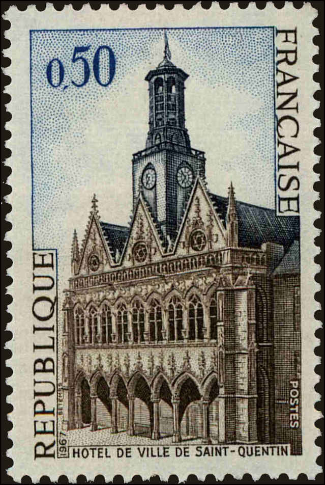 Front view of France 1185 collectors stamp