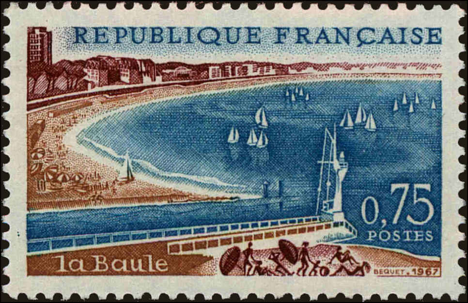 Front view of France 1188 collectors stamp