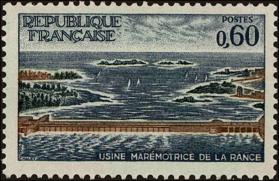 Front view of France 1170 collectors stamp